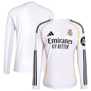 Maillot manches longues Domicile Real Madrid 25/26, vue 2