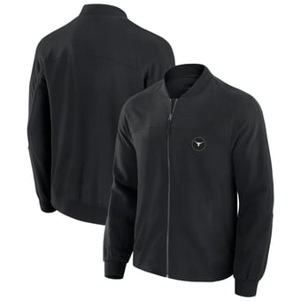 Men's J. Palmer Black Texas Longhorns Lightweight Cover-4 Tri-Blend Full-Zip Jacket