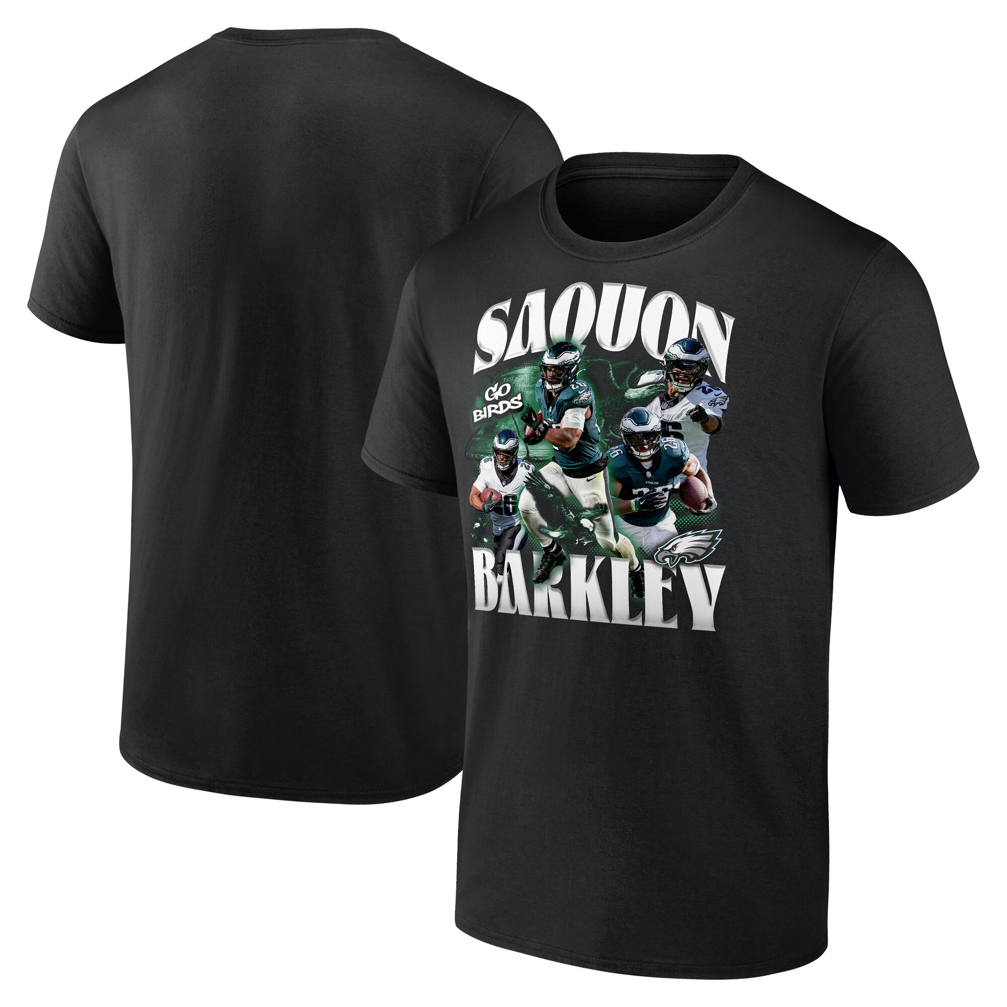 Men's Saquon Barkley Black Philadelphia Eagles Notorious T-Shirt