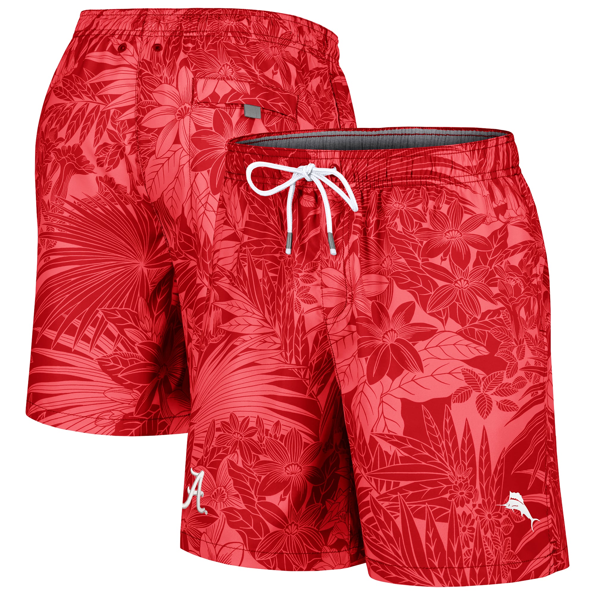 Men's Tommy Bahama Crimson Alabama Crimson Tide Santiago Palms Board Shorts
