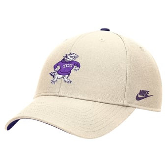 Men's Nike Natural TCU Horned Frogs Vintage Rise Dri-FIT Adjustable Hat