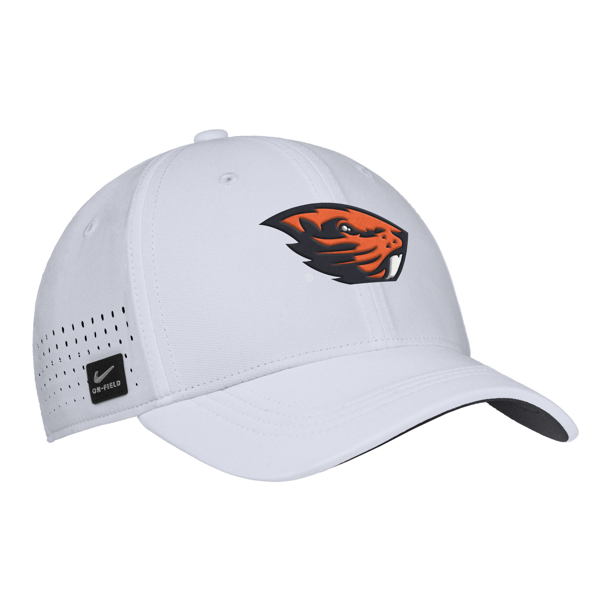Men's Nike White Oregon State Beavers 2025 On-Field Performance Flex Hat