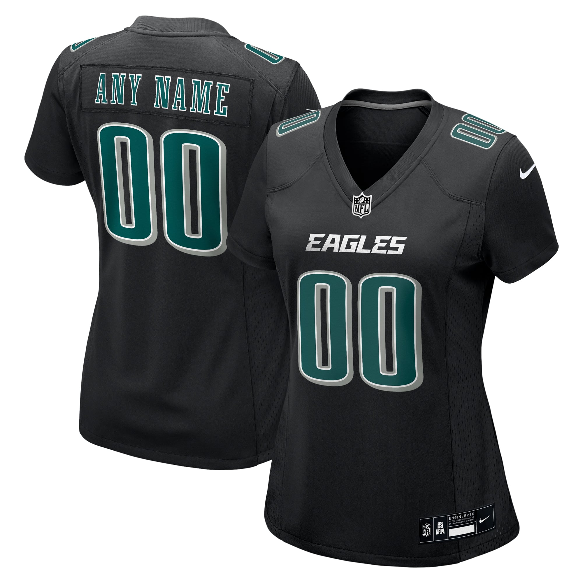 Philadelphia Eagles Nike Fashion 2024 Jersey - Custom - Womens