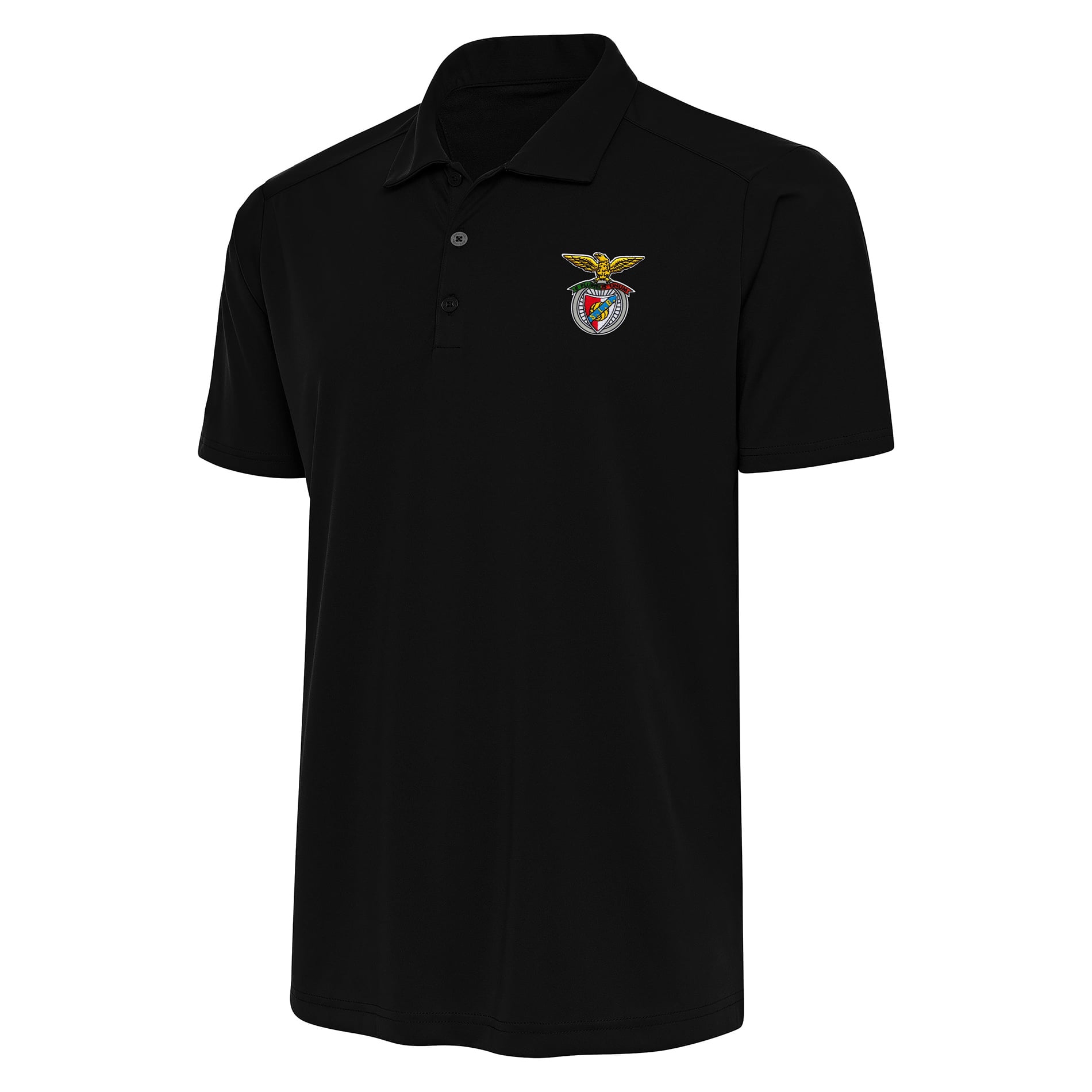 Men's Antigua Black Benfica Statement Polo