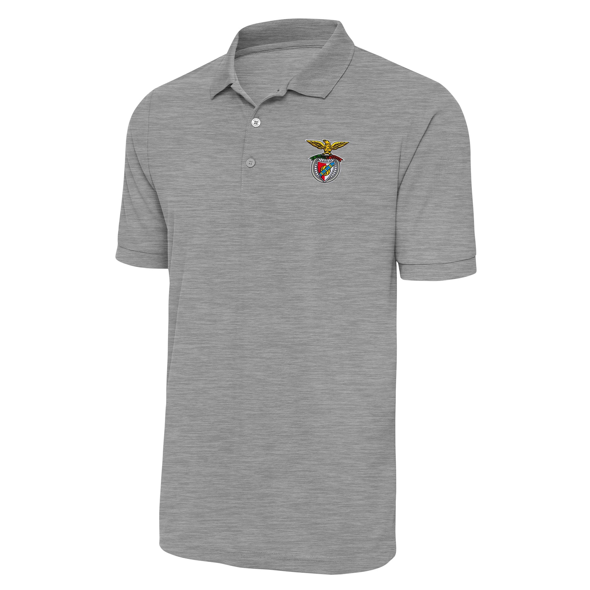 Men's Antigua Heather Gray Benfica Derive Polo