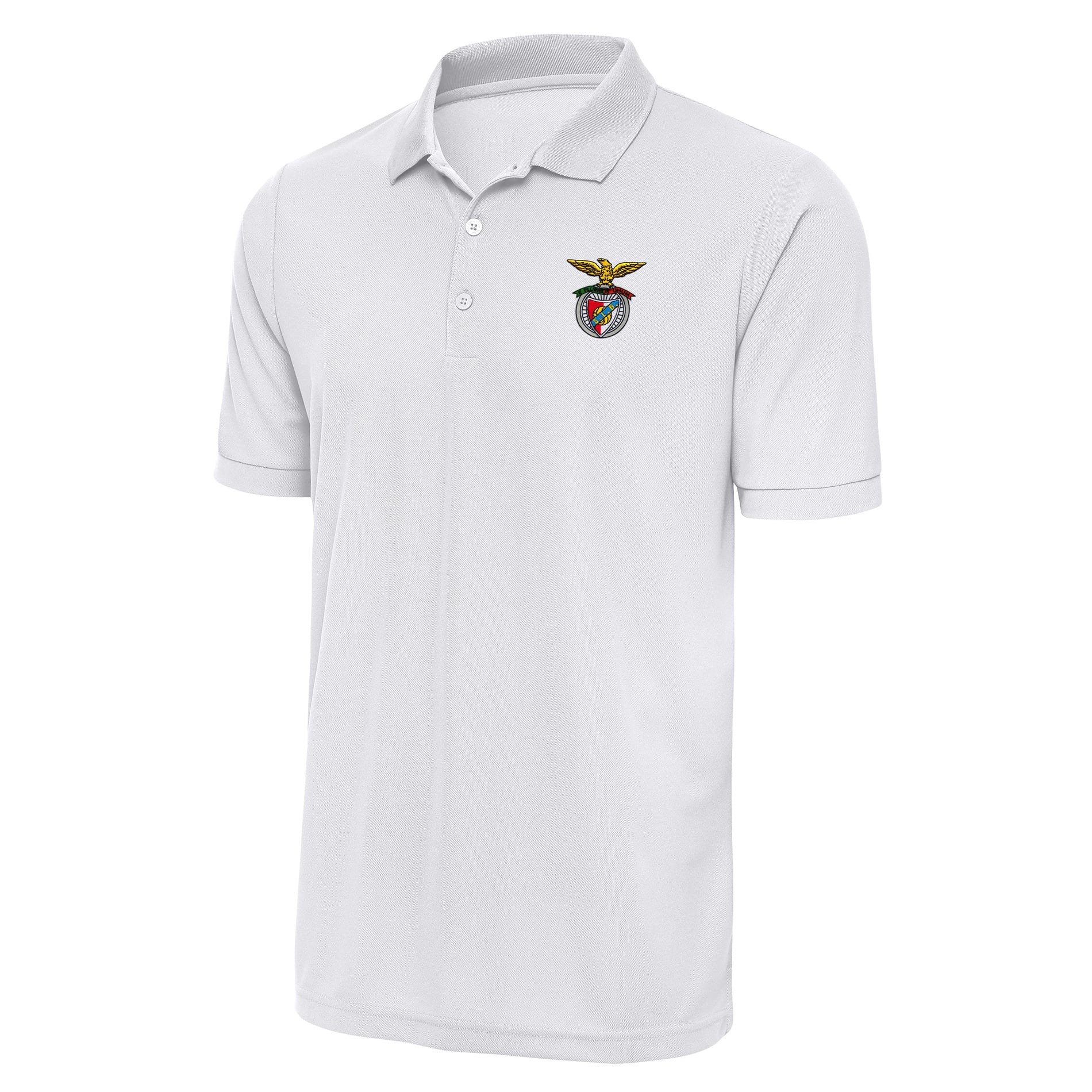 Men's Antigua  White Benfica Derive Polo