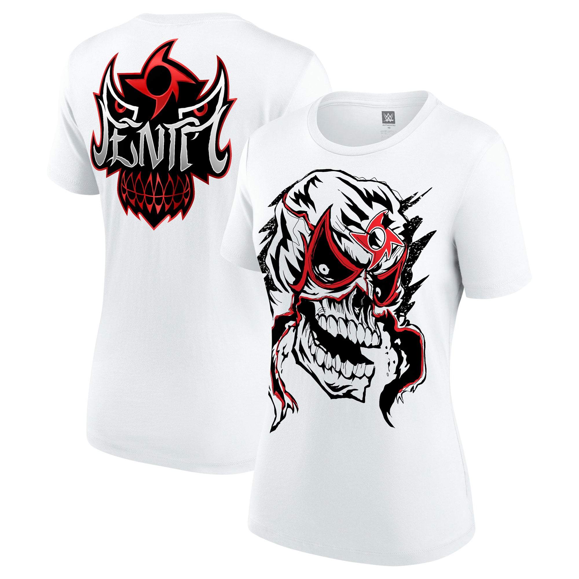 Women's WWE Authentic  White Penta Mask T-Shirt