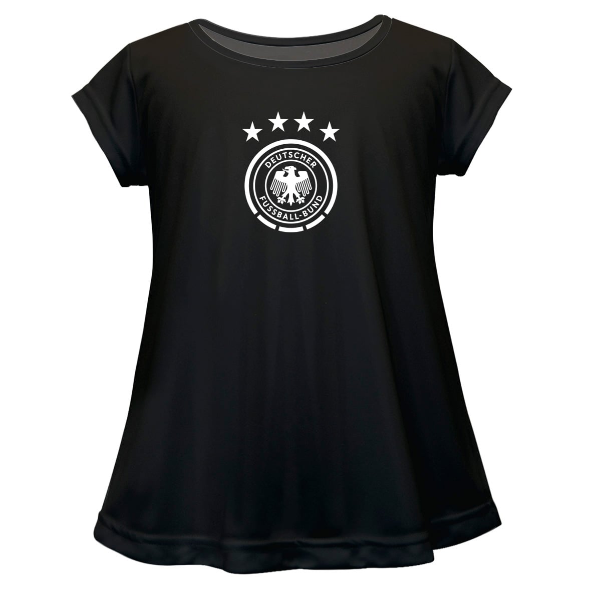 Girls Youth Vive La Fete Black Germany National Team Color Badge A-Line Top