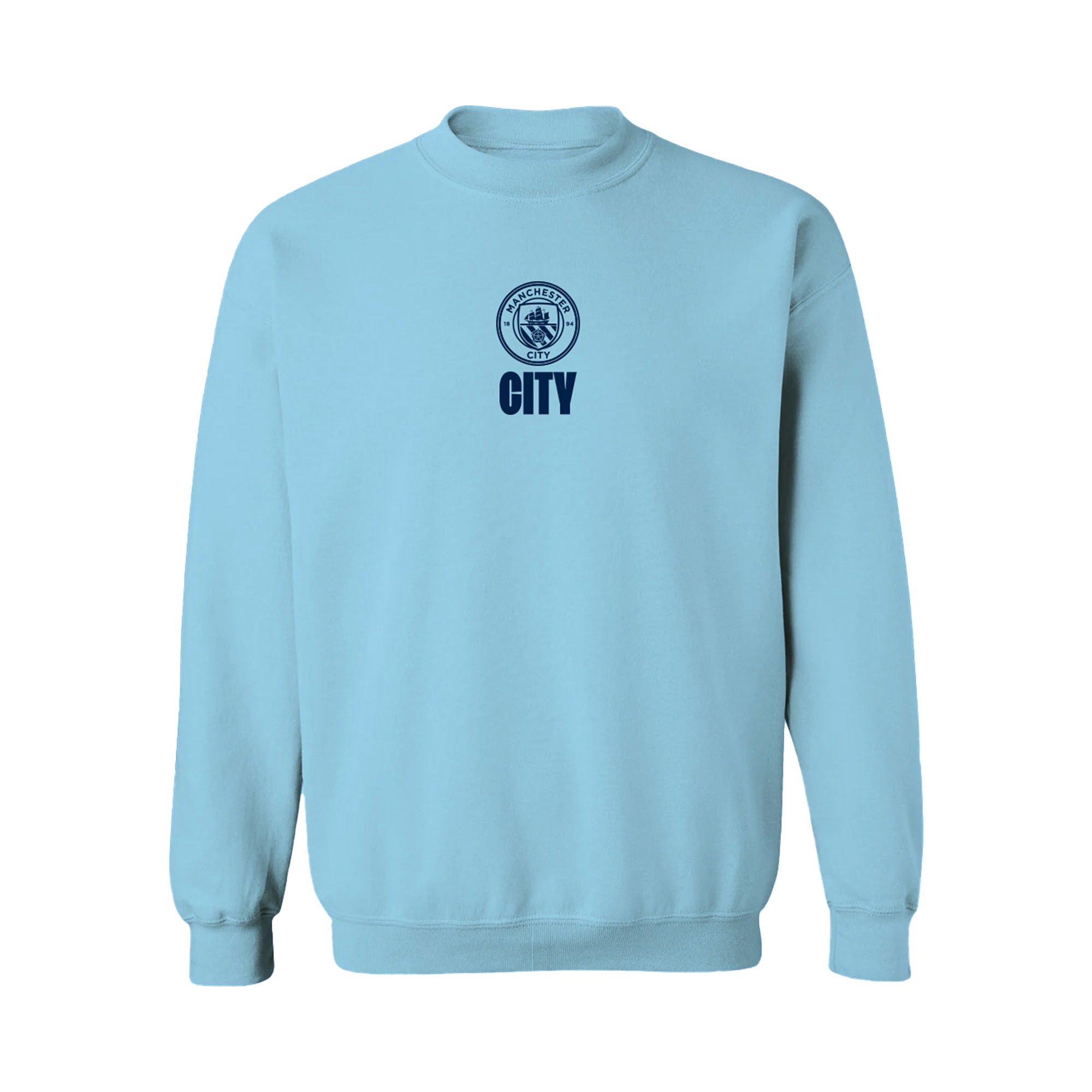 Women's Vive La Fete Sky Blue Manchester City Color Badge Pullover Sweatshirt