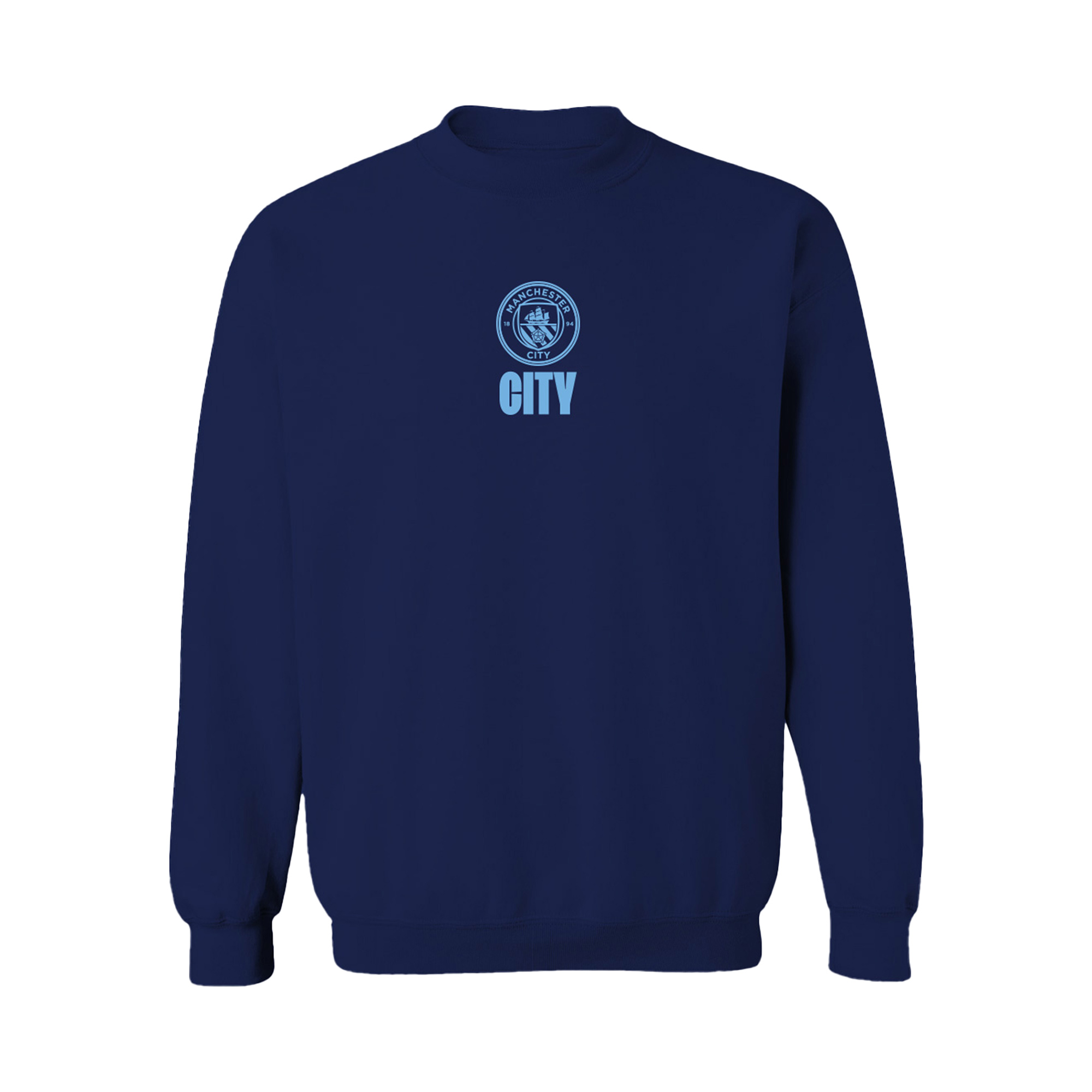 Women’s Vive La Fete Navy Manchester City Color Badge Pullover Sweatshirt