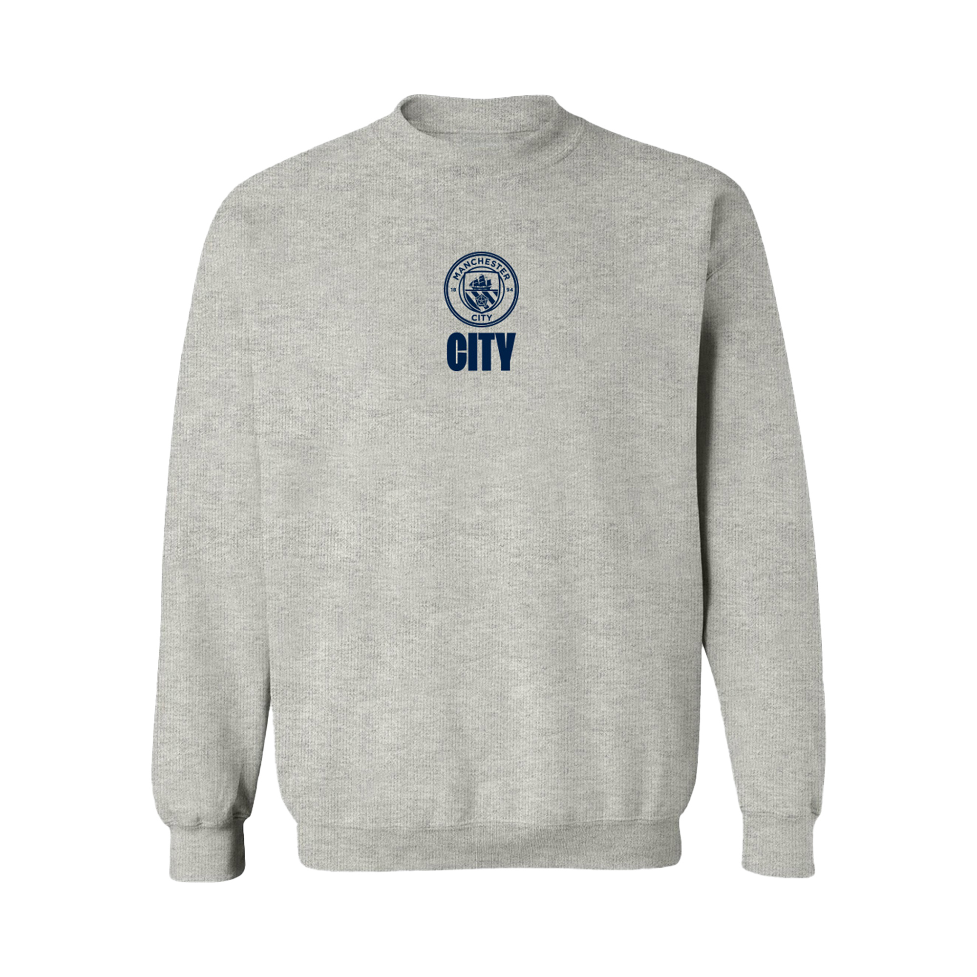 Women's Vive La Fete Heather Gray Manchester City Color Badge Pullover Sweatshirt