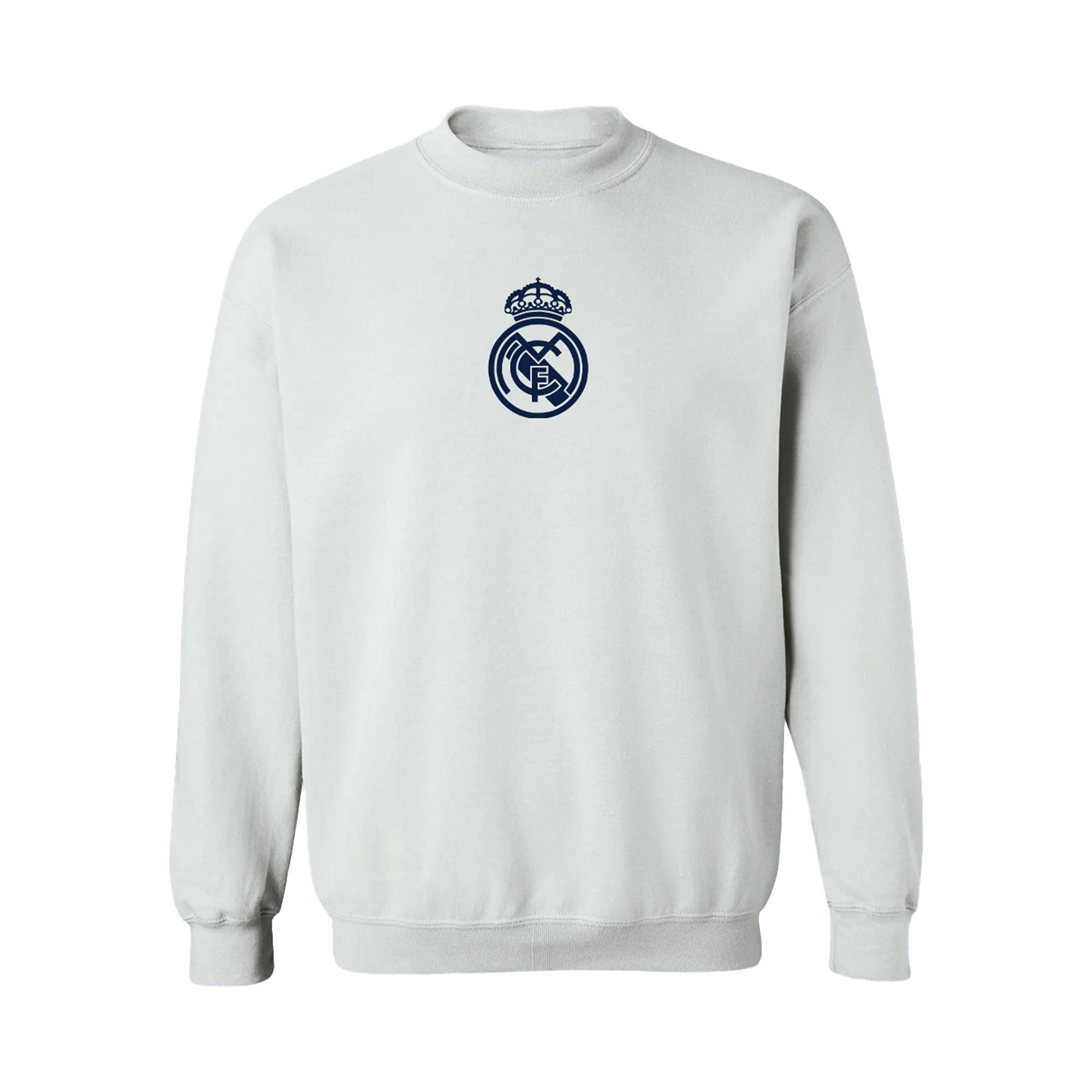 Women's Vive La Fete White Real Madrid Color Badge Pullover Sweatshirt