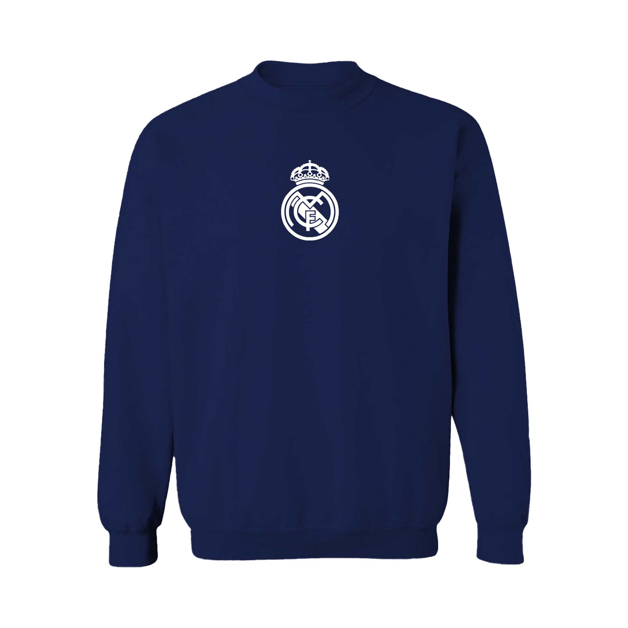 Women's Vive La Fete Navy Real Madrid Color Badge Pullover Sweatshirt