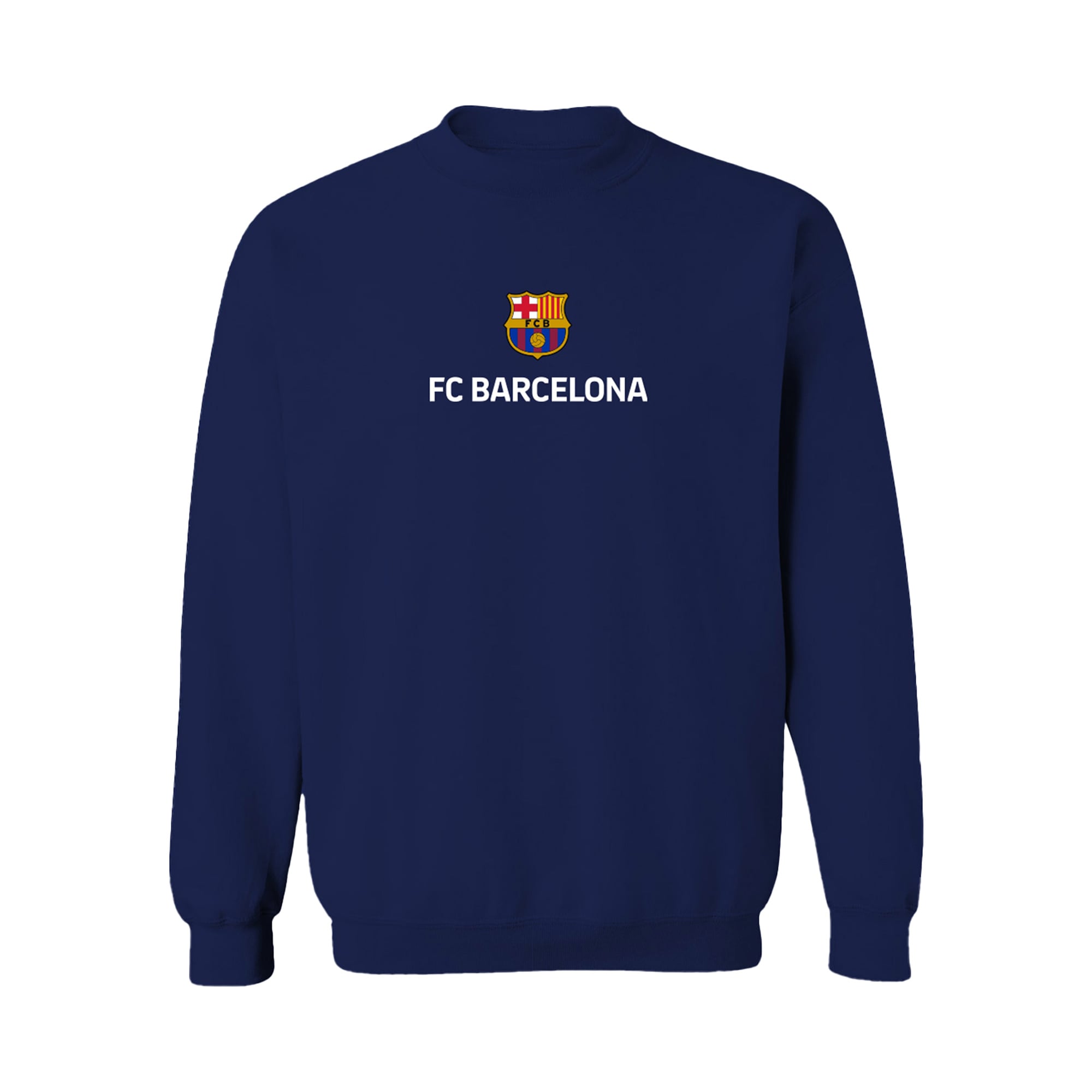 Women's Vive La Fete Navy Barcelona Color Badge Pullover Sweatshirt