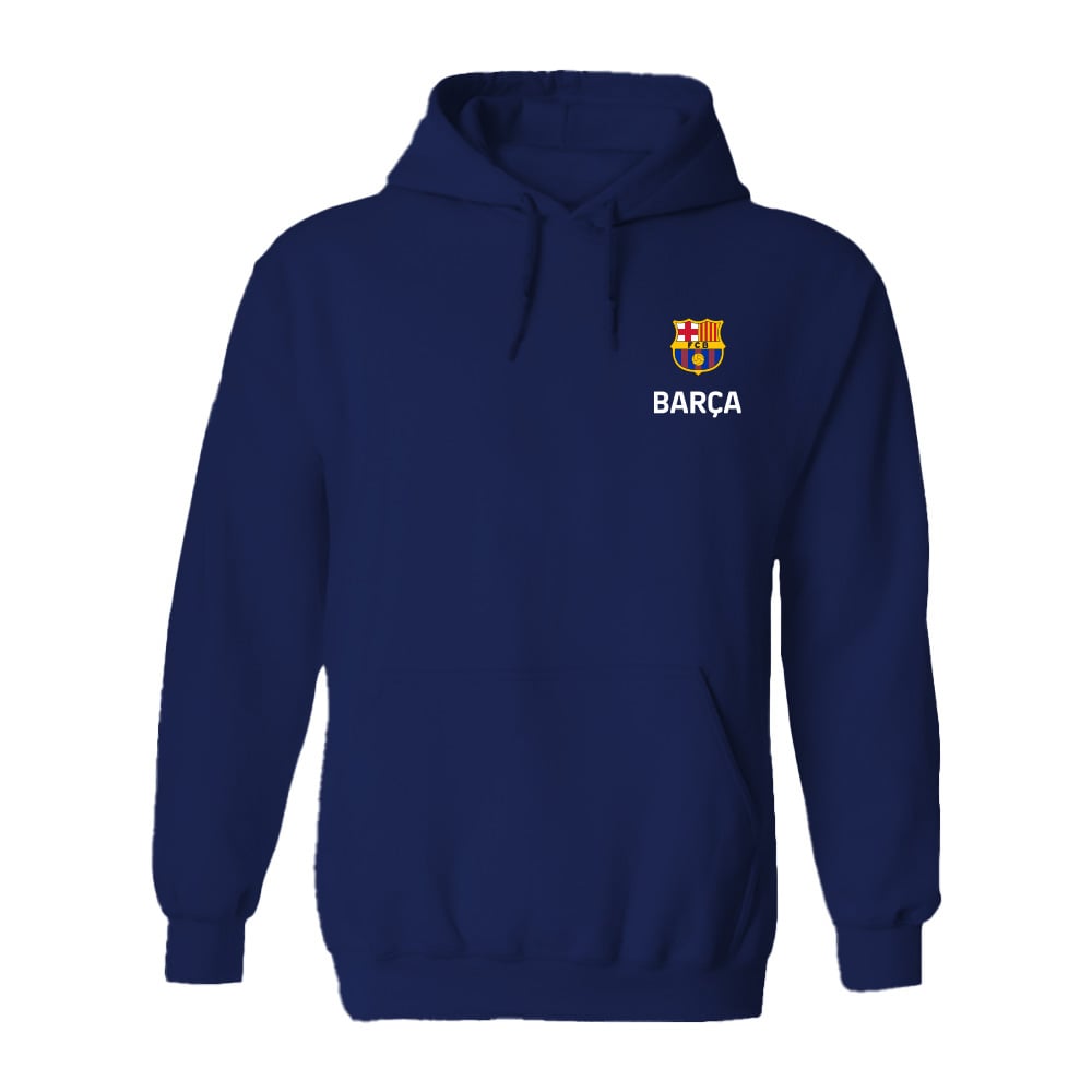 Women's Vive La Fete Navy Barcelona Color Badge Pullover Hoodie