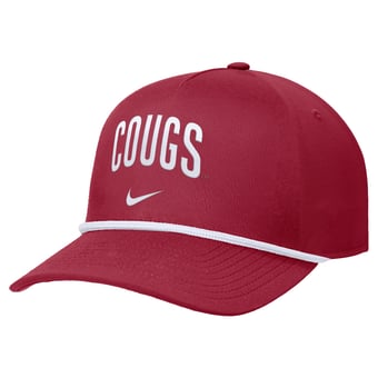 Men's Nike Crimson Washington State Cougars Rise Adjustable Hat