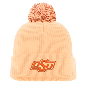 Men's Nike Orange Oklahoma State Cowboys Tonal Peak Cuffed Knit Hat with Pom