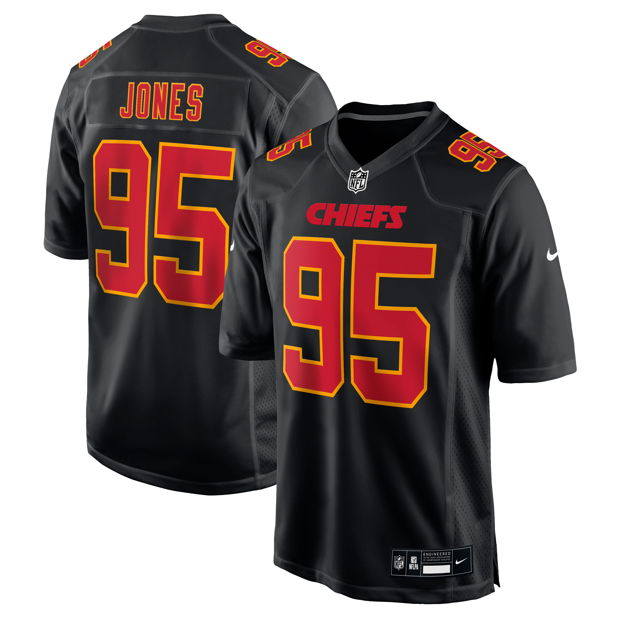 Kansas City Chiefs Nike Fashion Super Bowl 2024 Jersey - Black - Chris Jones - Mens