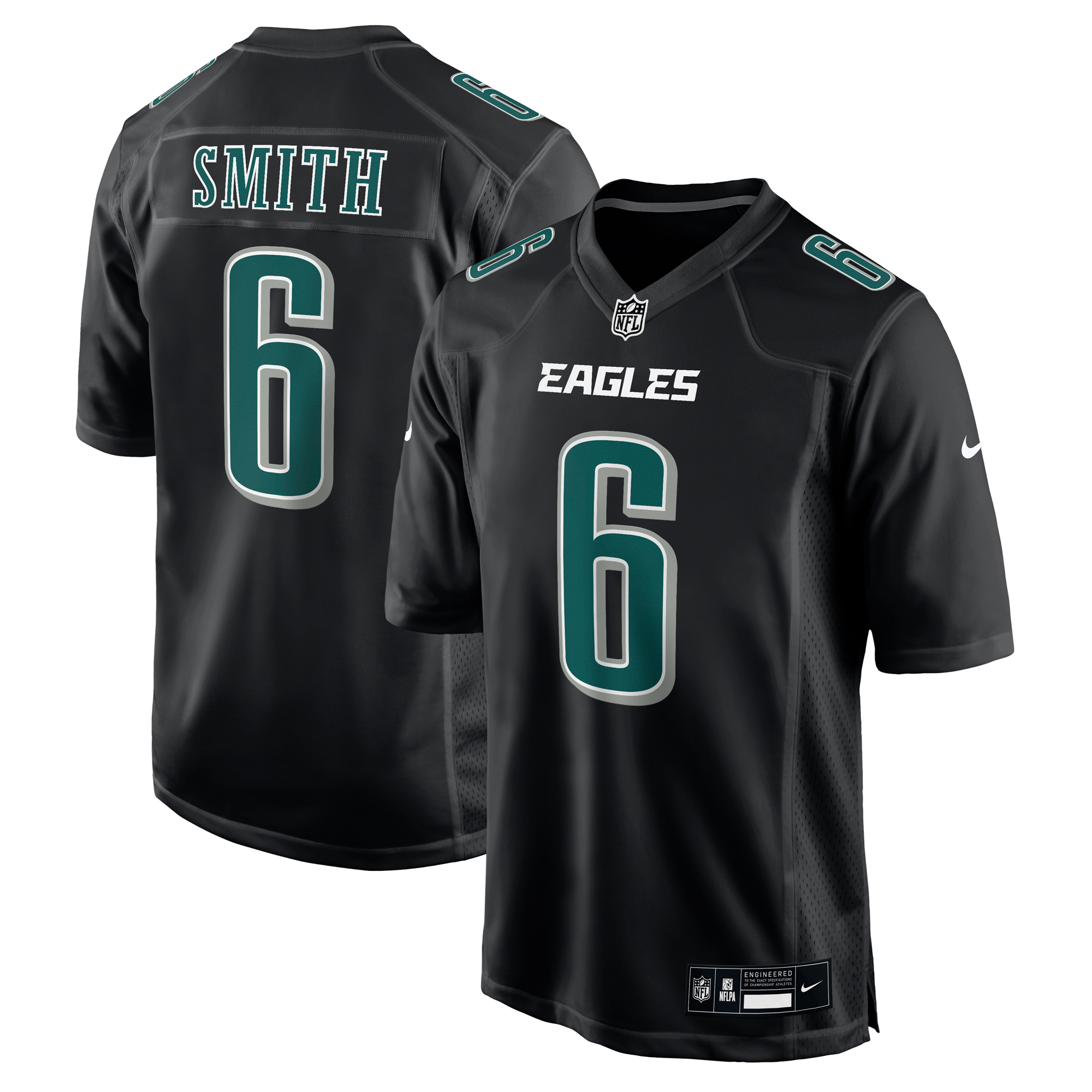Philadelphia Eagles Nike Fashion Super Bowl 2024 Jersey - Black - DeVonta Smith - Mens