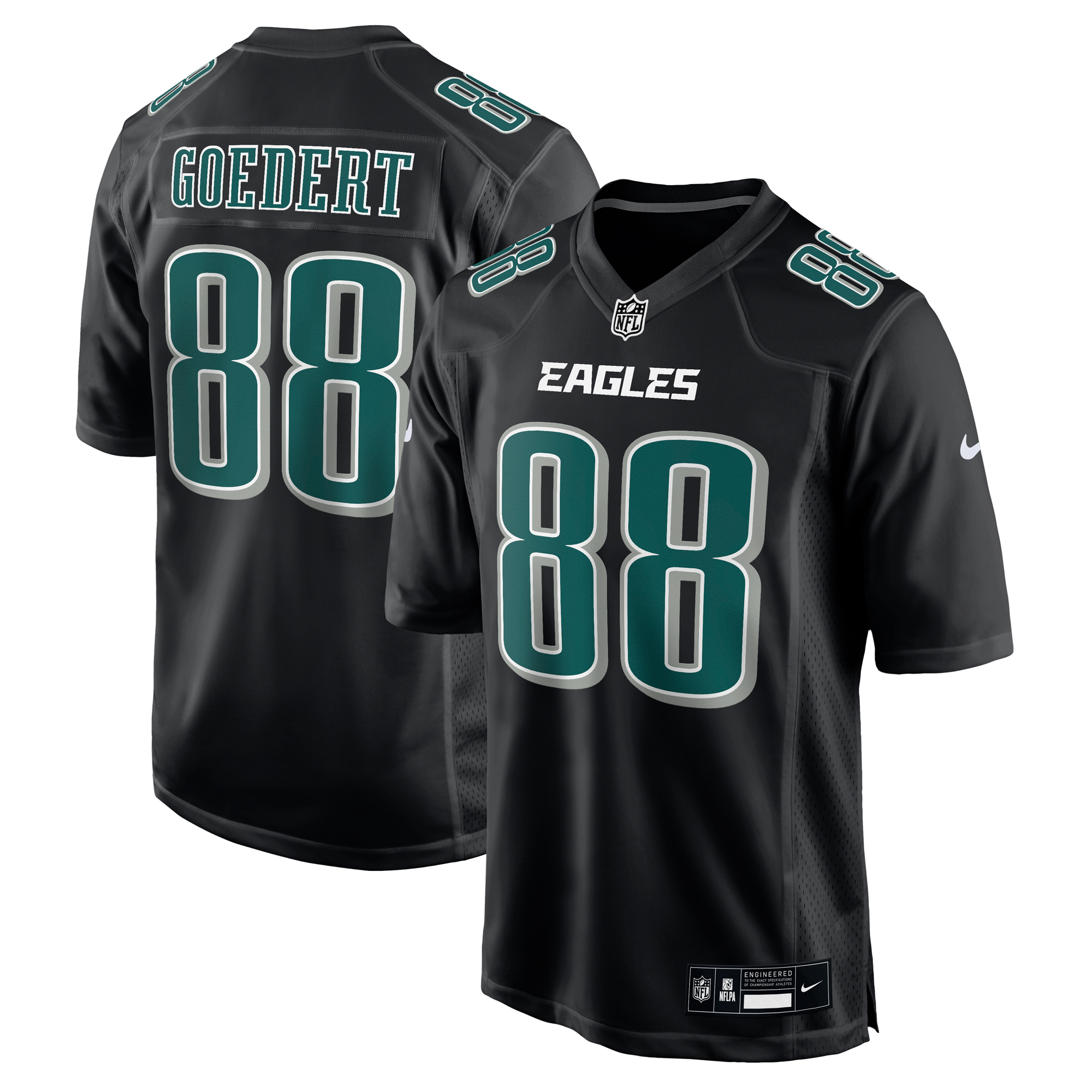 Philadelphia Eagles Nike Fashion Super Bowl 2024 Jersey - Black - Dallas Goedert - Mens