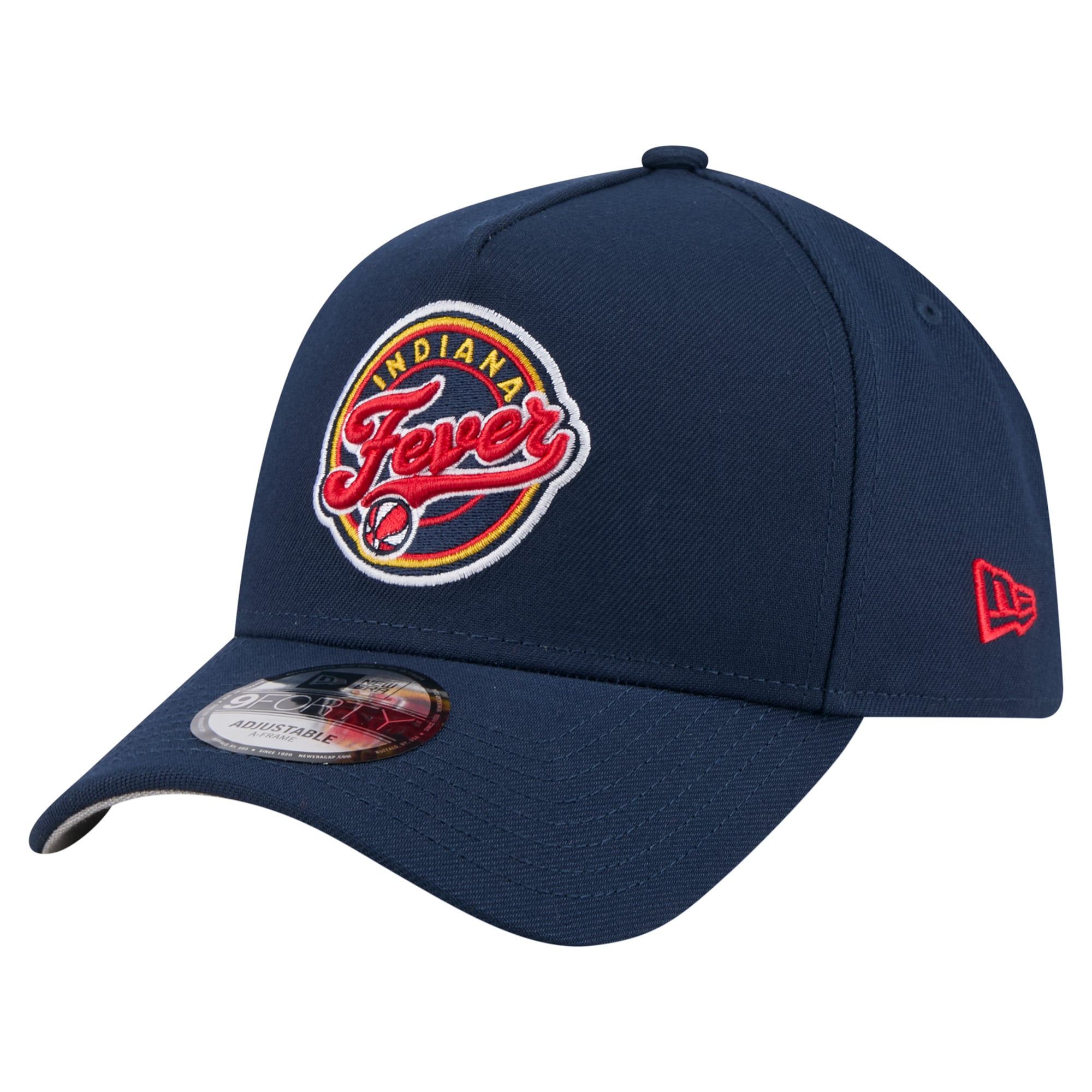 Unisex New Era Navy Indiana Fever Core Logo A-Frame 9FORTY Adjustable Hat