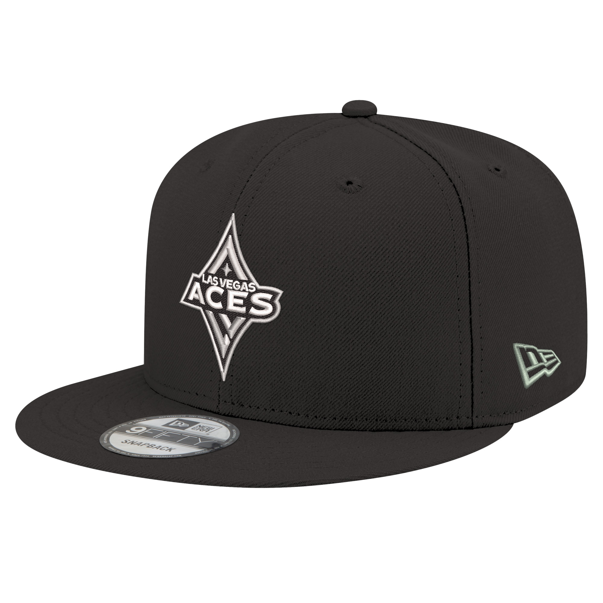 Unisex New Era Black Las Vegas Aces Logo 9FIFTY Snapback Hat