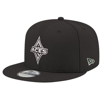 Unisex New Era Black Las Vegas Aces Logo 9FIFTY Snapback Hat