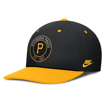 Men's Nike Black/Gold Pittsburgh Pirates Cooperstown Collection Pro Dri-FIT Snapback Hat