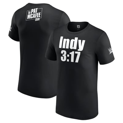 Men's Black Pat McAfee Indy 3:17 T-Shirt
