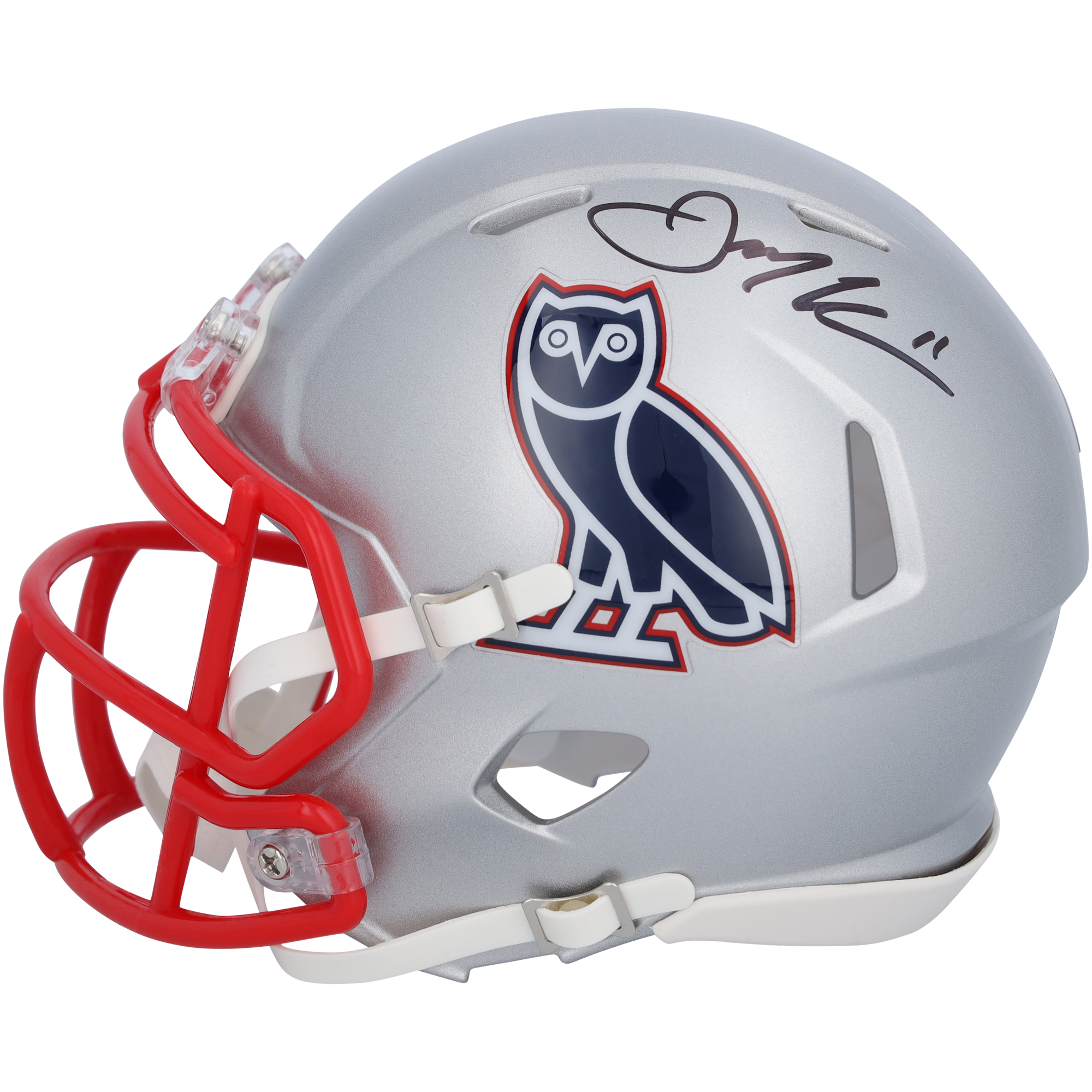 Julian Edelman New England Patriots Autographed Riddell OVO Speed Mini Helmet