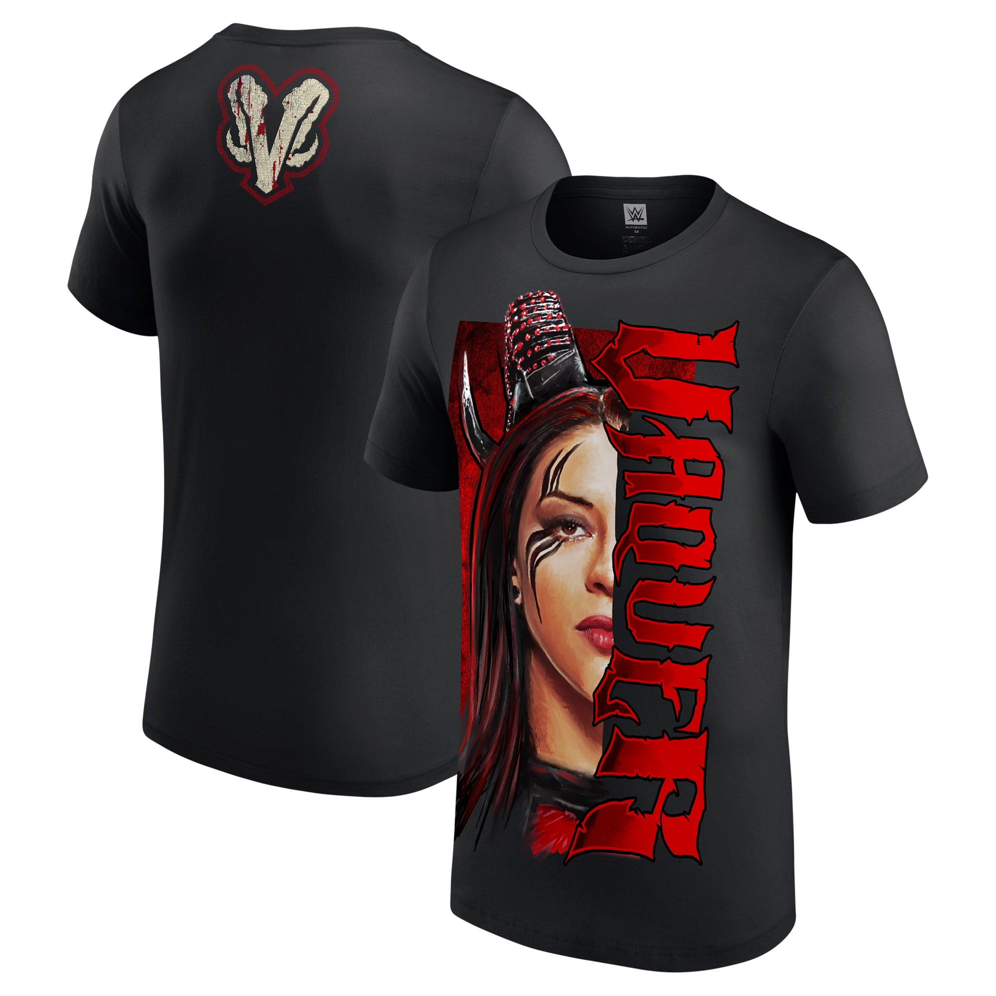 Men's Black Stephanie Vaquer Split Face T-Shirt