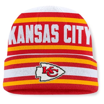 Men's Fanatics  Red Kansas City Chiefs Center Cuffed Knit Hat
