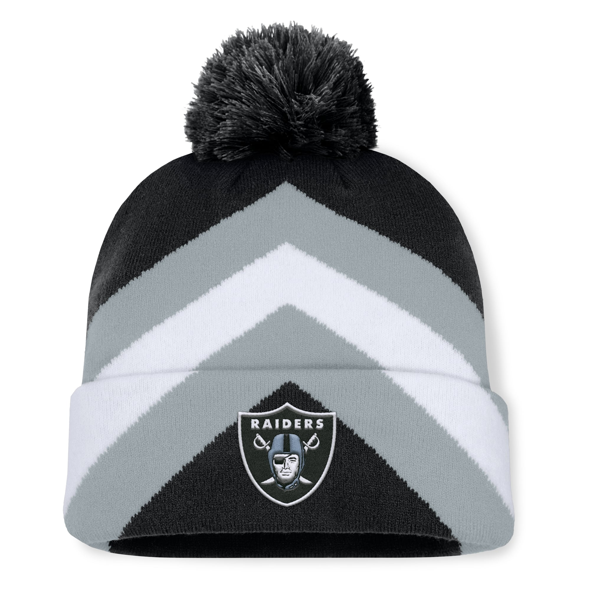 Women’s Fanatics Black Las Vegas Raiders Cornerback Cuffed Knit Hat with Pom Women’s Fanatics Black Las Vegas Raiders Cornerback Cuffed Knit Hat with Pom