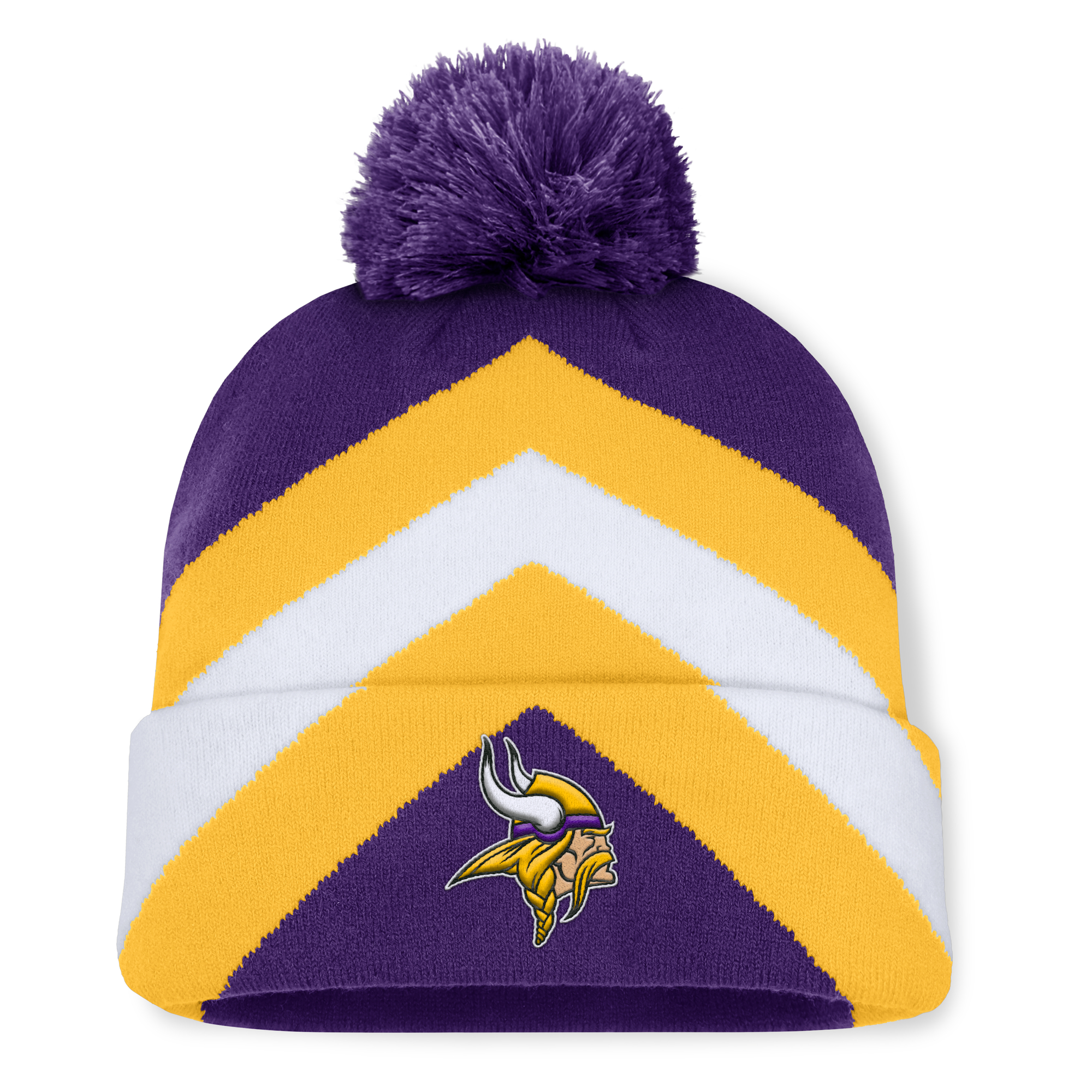 Women's Fanatics Purple Minnesota Vikings Cornerback Cuffed Knit Hat with Pom
