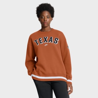 Women's Nike Texas Orange Texas Longhorns Oversized Legacy Phoenix Sweatshirt