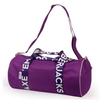 Stephen F Austin Lumberjacks Round Duffel with Logoed Straps