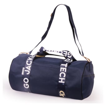 Georgia Tech Yellow Jackets Round Duffel with Logoed Straps