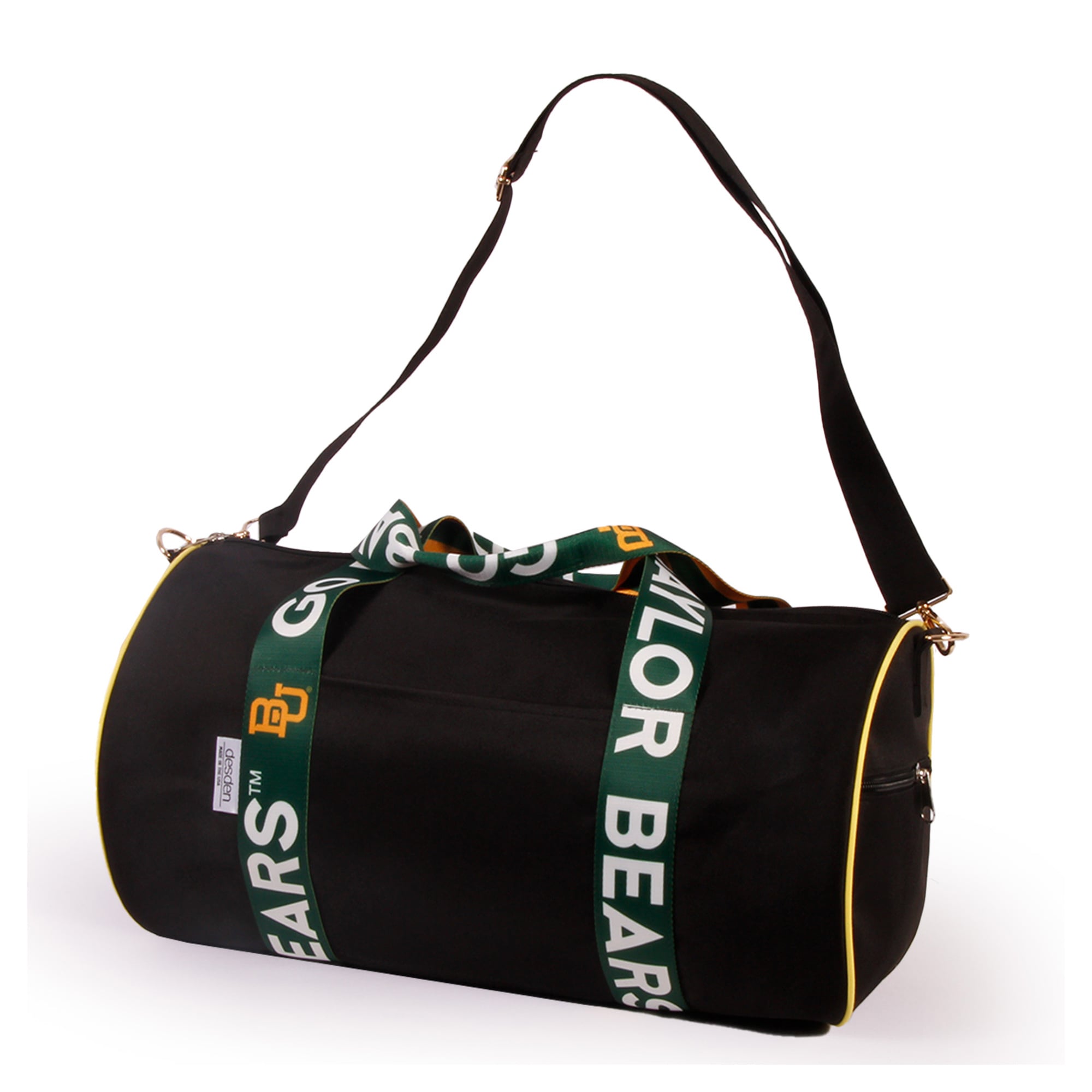 Baylor Bears Round Duffel with Logoed Straps