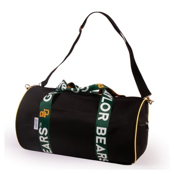 Baylor Bears Round Duffel with Logoed Straps