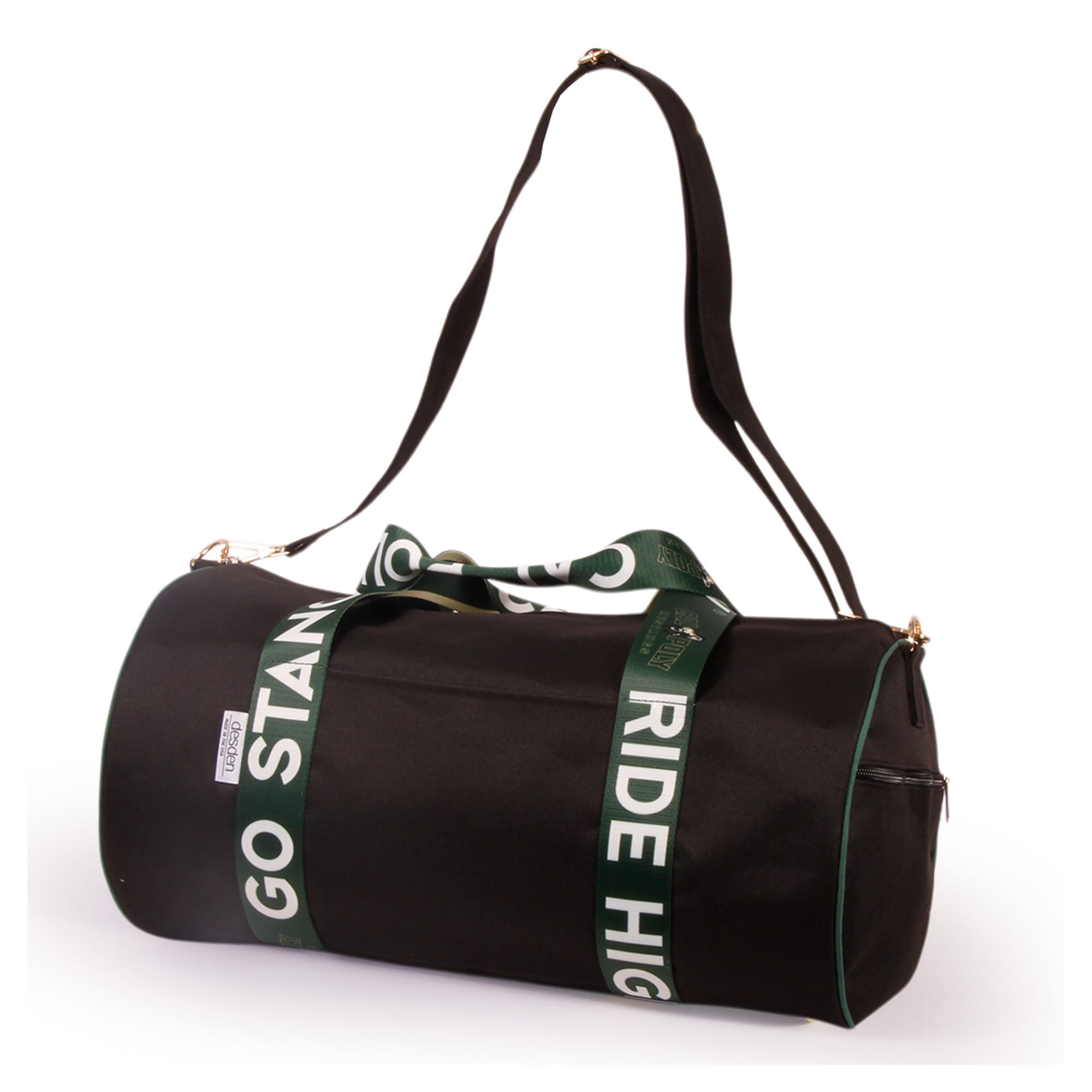 Cal Poly Mustangs Round Duffel with Logoed Straps