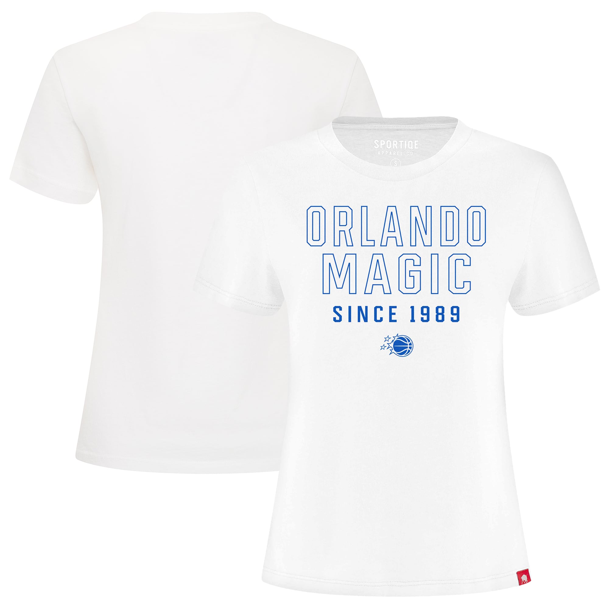Women's Sportiqe  White Orlando Magic Arcadia Premium T-Shirt