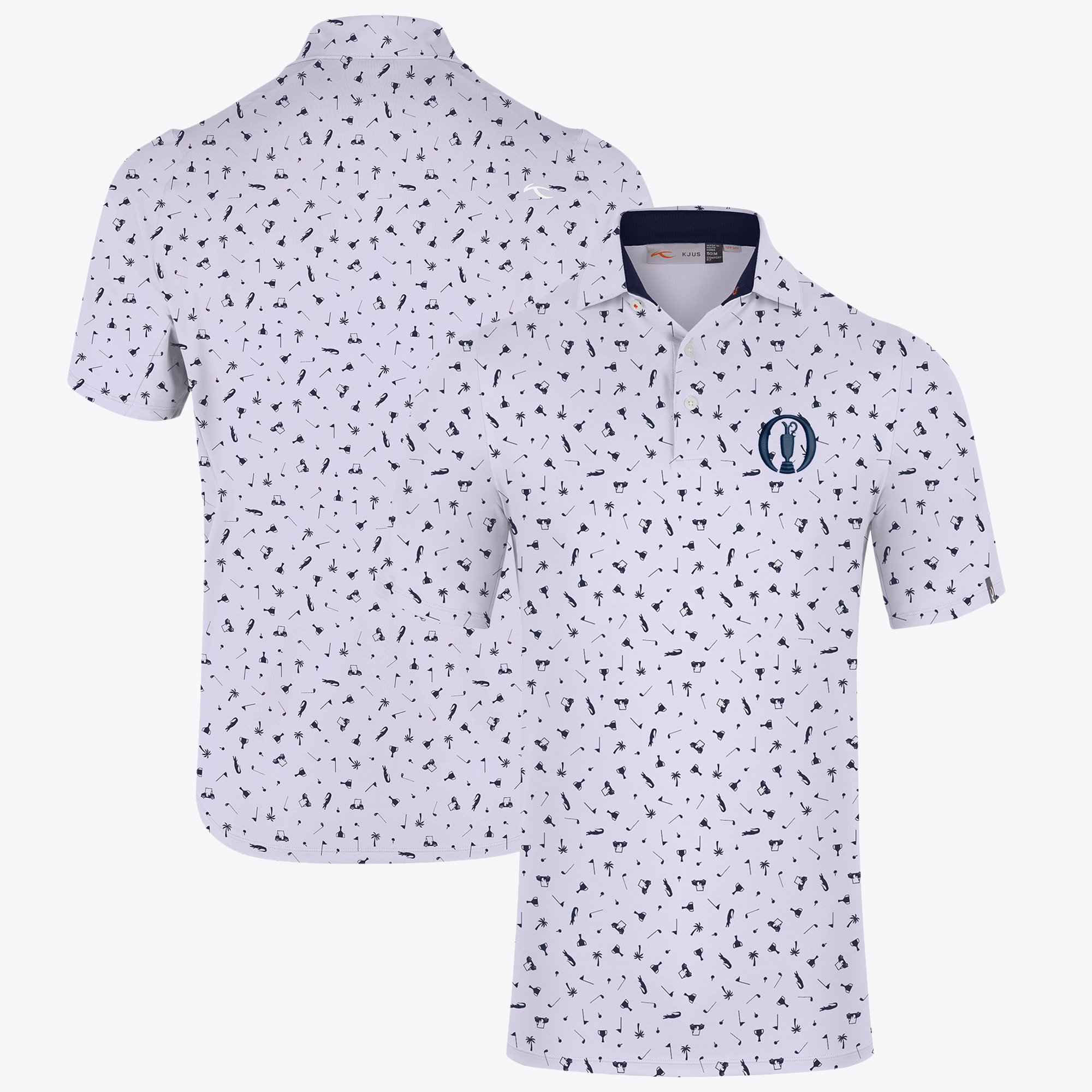 Polo The Open KJUS Golfer Print - Bianco
