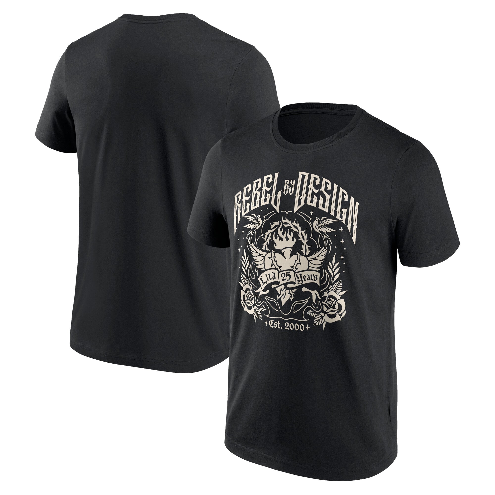 Lita 25 Years Logo T-Shirt - Black - Mens