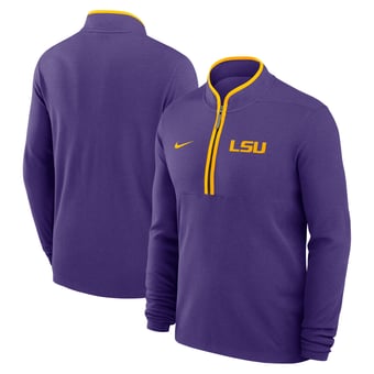 Men's Nike Purple LSU Tigers Courtside Victory Dri-FIT Half-Zip Pullover