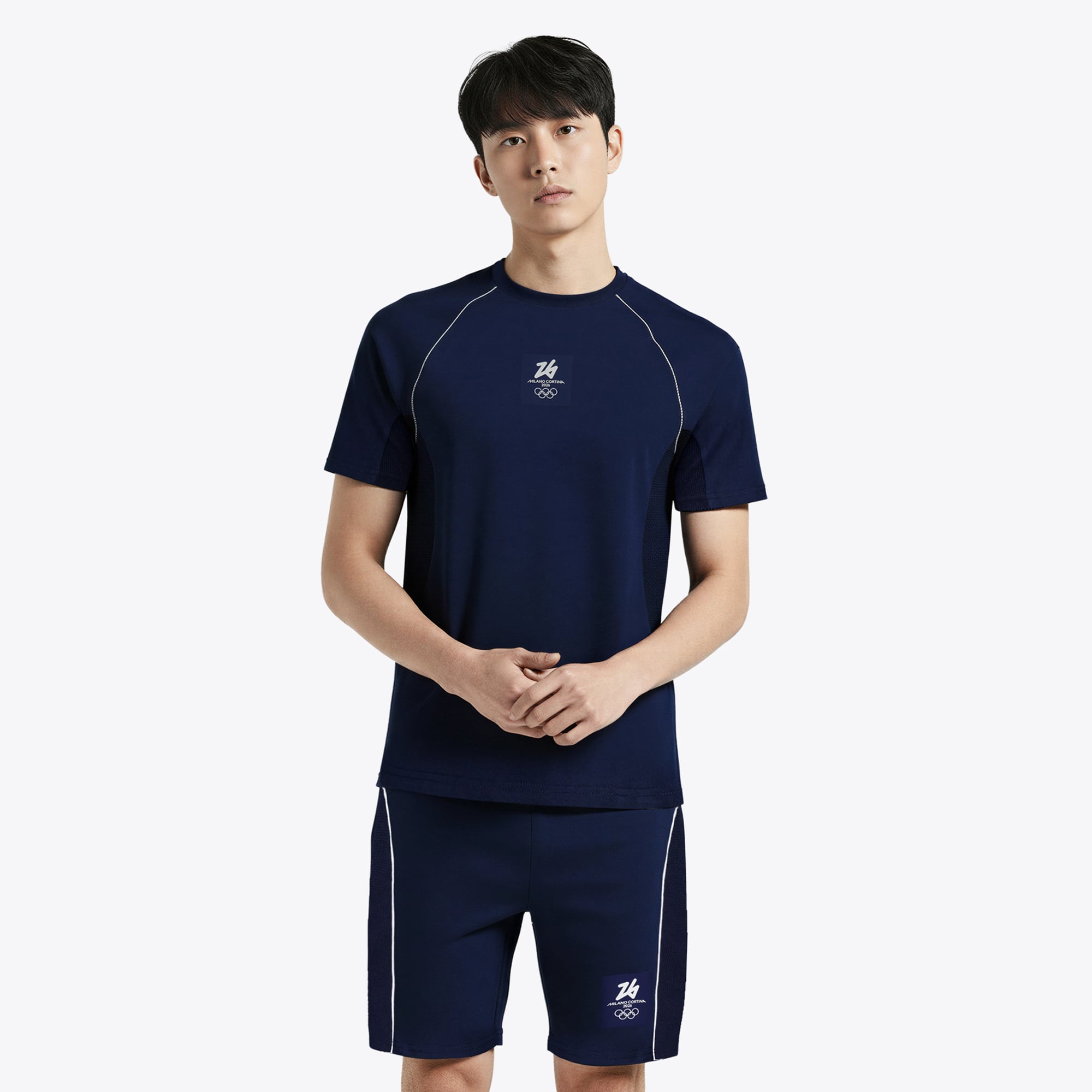 Set da salotto Milano Cortina 2026 Olympics Pantaloncini & Maglietta - Blu Navy