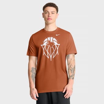 Men's Nike Texas Orange Texas Longhorns Basketball Icon Legend Dri-FIT T-Shirt
