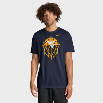 Men's Nike Navy West Virginia Mountaineers Basketball Icon Legend Dri-FIT T-Shirt