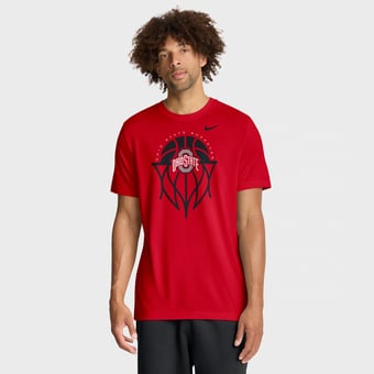 Men's Nike Scarlet Ohio State Buckeyes Basketball Icon Legend Dri-FIT T-Shirt