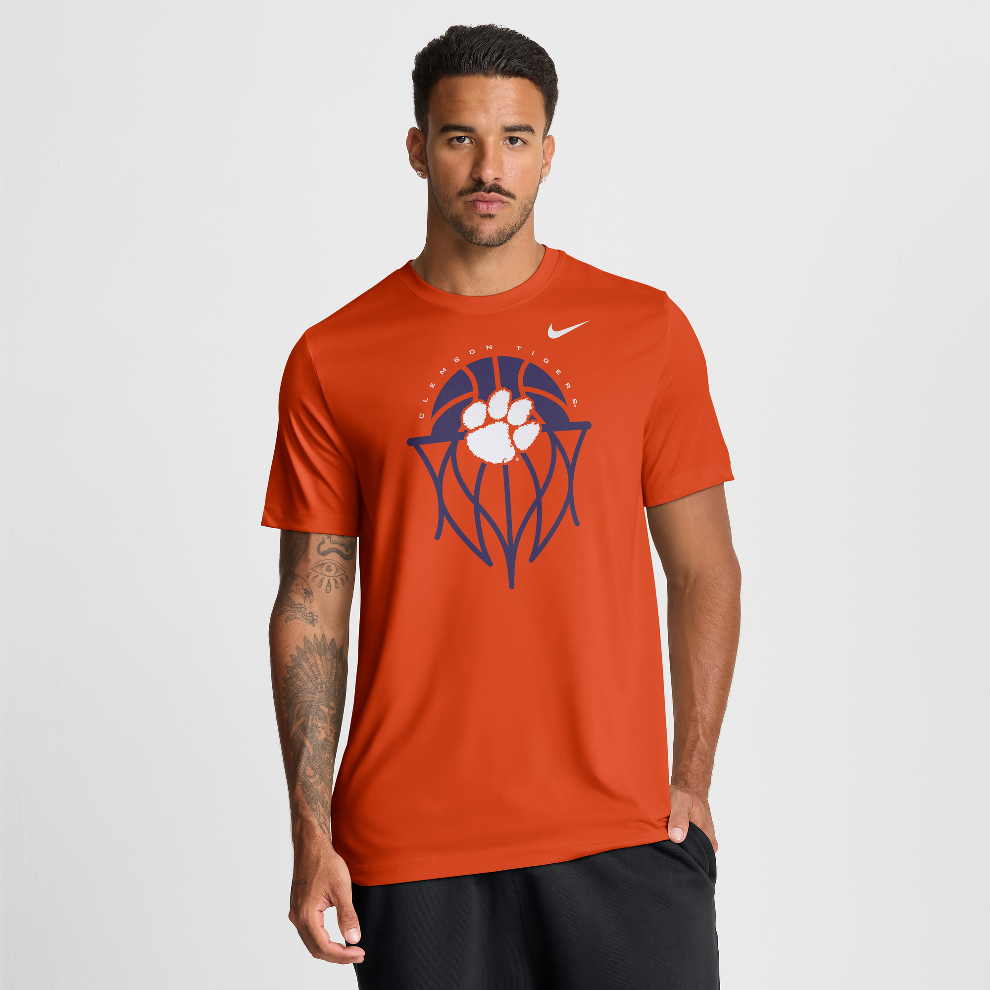 Men’s Nike Orange Clemson Tigers Basketball Icon Legend Dri-FIT T-Shirt Men’s Nike Orange Clemson Tigers Basketball Icon Legend Dri-FIT T-Shirt