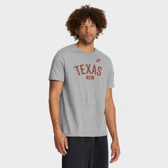 Men's Nike Heather Gray Texas Longhorns Legacy Arch T-Shirt